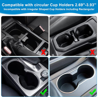 2-in-1 Car Cup Holder Expander Adapter with Adjustable Base, Custom Fit For Your Cars, Car Cup Holder Expander Organizer with Phone Holder, Fits 32/40 oz Drinks Bottles, Car Accessories JG15988